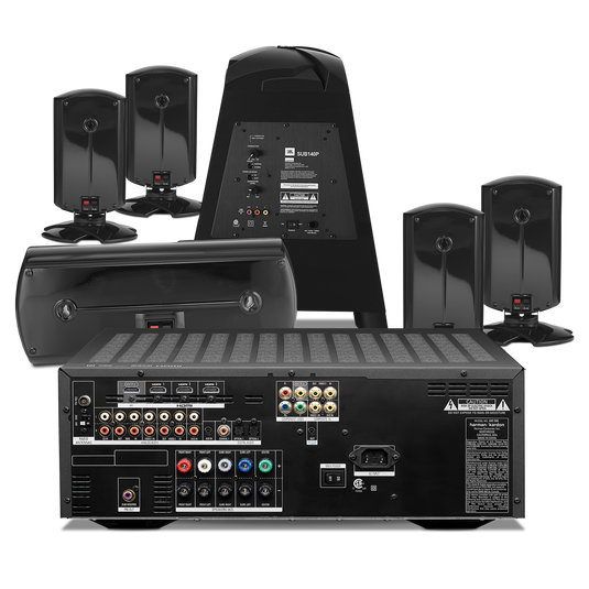 Home Theater 1500 - Black - 5.1-channel Surround-sound 3D Home Theater System - Back image number null