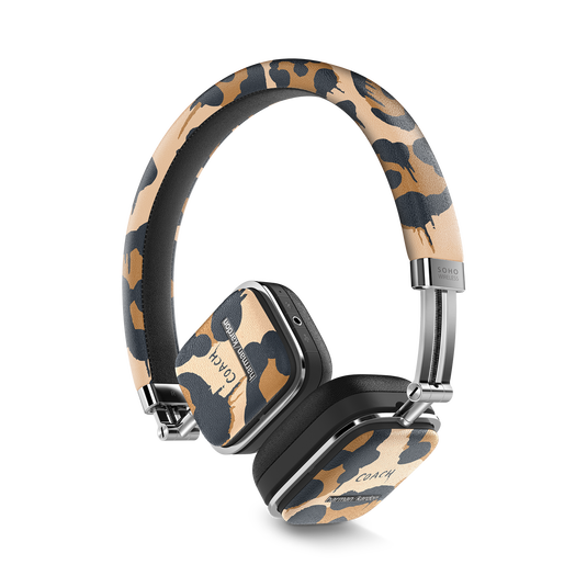 Soho Wireless COACH Limited Edition - Wild Beast - Premium, Bluetooth®-enabled, on-ear headset featuring exceptional sound, sophisticated styling and easy-to-use controls - Detailshot 2 image number null