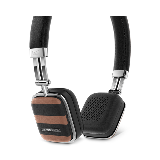 Soho Wireless COACH Limited Edition - Varsity Stripe - Premium, Bluetooth®-enabled, on-ear headset featuring exceptional sound, sophisticated styling and easy-to-use controls - Detailshot 2 image number null