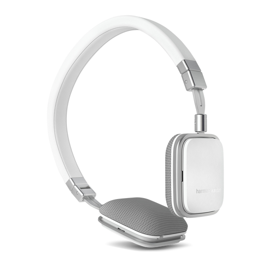 Soho-A - White - Premium, on-ear mini headphones with Universal 1 button remote - Hero image number null