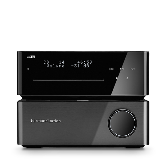 MAS 102 CD Player and Amplifier - Black - Two-channel, 65-watt-per-channel CD player and Amplifier - Detailshot 1 image number null