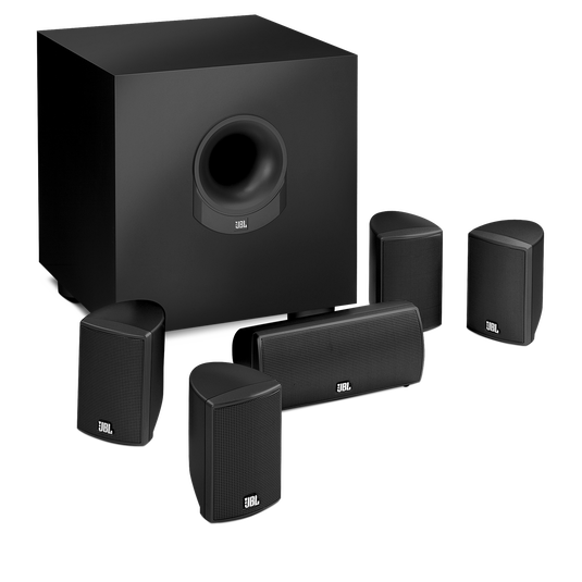 Home Theater 1000 - Black - Complete 5.1-channel entertainment system with 70-watt receiver and compact speaker/subwoofer system - Detailshot 1 image number null